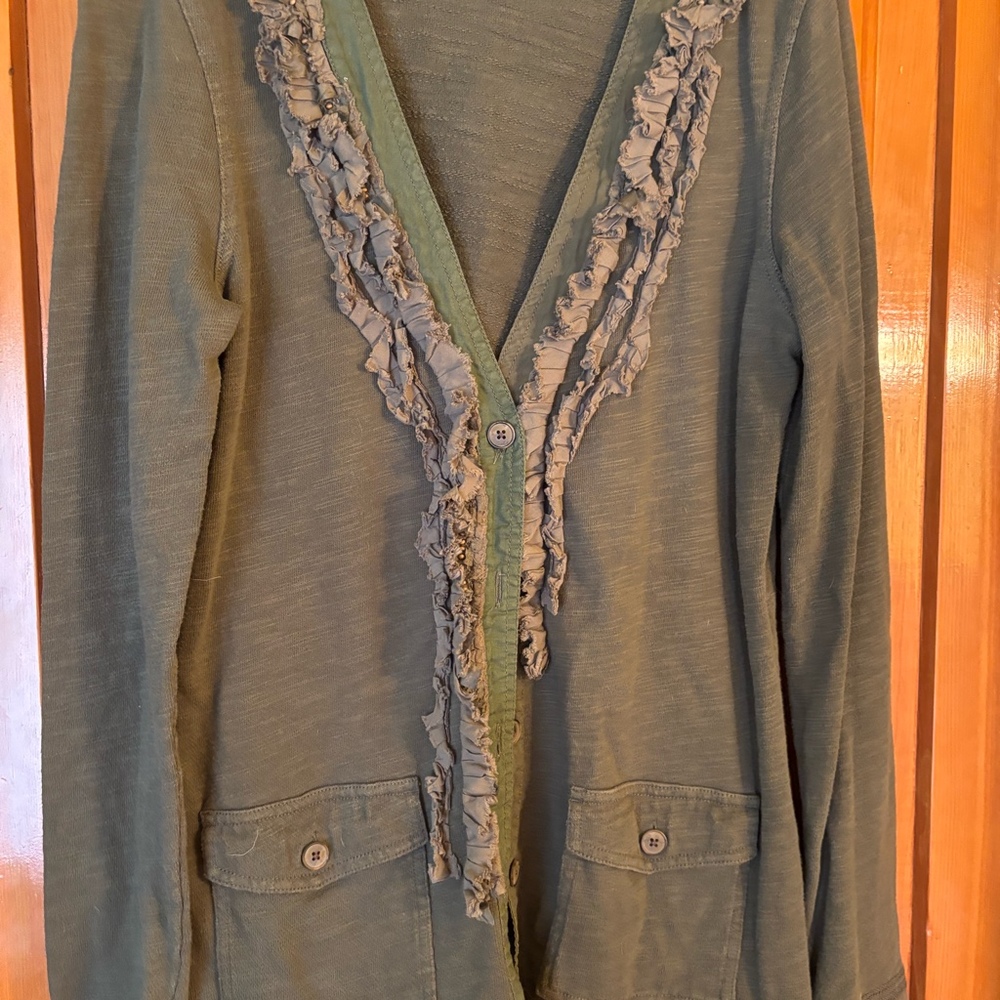Eddie Bauer (Hunter Green) Button Down Sweatshirt